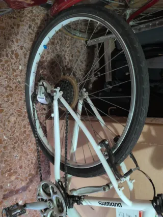 Bicicleta Shimano Blanca
