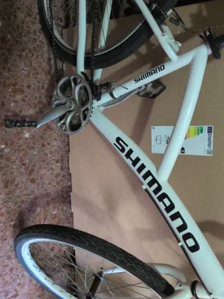 Bicicleta Shimano Blanca
