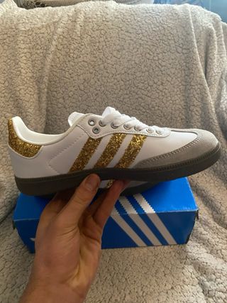 Adidas Samba Glitter Gold 38
