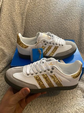 Adidas Samba Glitter Gold 38