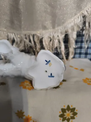 Figura Lladro Perro Blanco y Gris