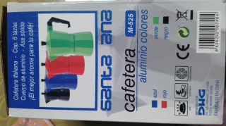 Cafetera 6 tazas verde sin estrenar