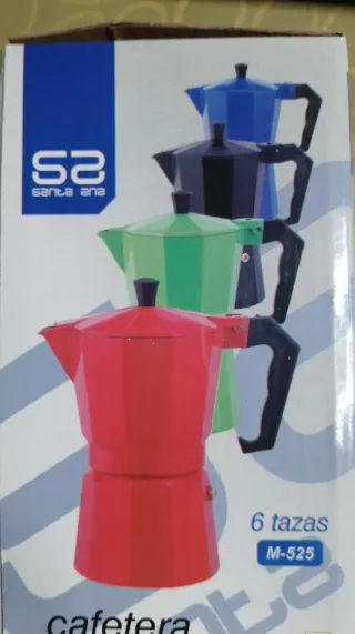 Cafetera 6 tazas verde sin estrenar