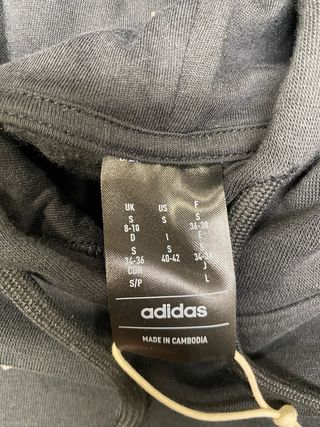 Adidas Moletom Estampado Preto Tamanho M