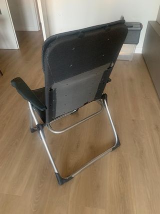 Sillón de camping Crespo reclinable, plegable,