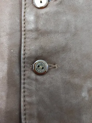 Chaleco de piel unisex marrón