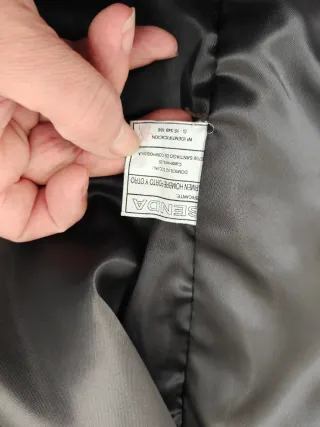 Chaleco de piel unisex marrón