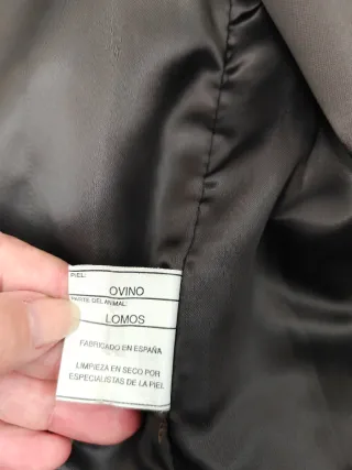 Chaleco de piel unisex marrón