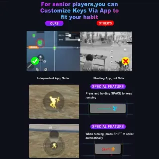 Combo Teclado y Mouse Gaming Móvil