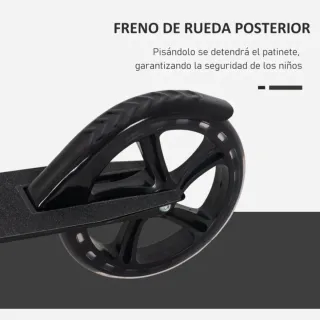 Patinete negro plegable
