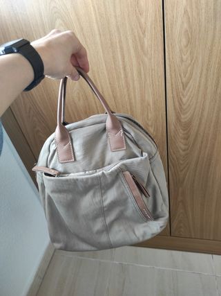Mochila beige Paco Martínez