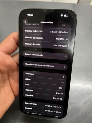 iPhone 14 Pro Max 256GB Negro