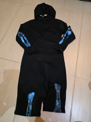 Disfraz esqueleto brillante niños