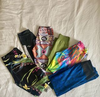 Lote 6 leggings entrenamiento mujer