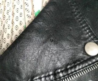 Cazadora cuero mujer negra alta calidad