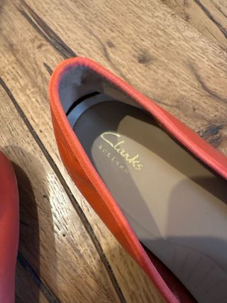 Merceditas Clarks Naranja de piel