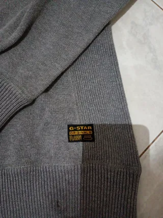 Felpa con cappuccio G-Star RAW grigia uomo