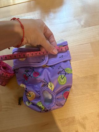 Pañal/braga para perro/gato con estampado frutal