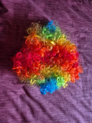 Peluca y tutú  multicolor