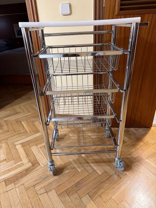 Carrito de Almacenamiento con Cestas