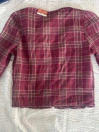 Blusa cuadros talla XS