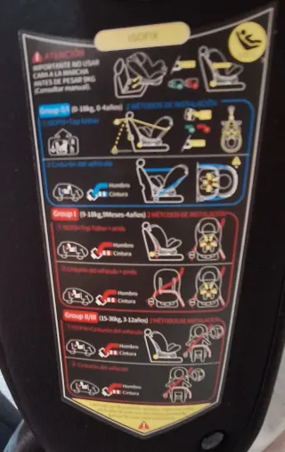 Silla coche bebé 0-36kg Isofix MWE 230 G