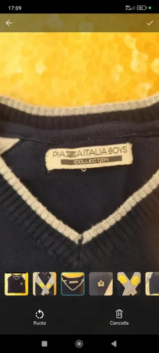 Maglioncino blu con stella