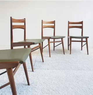 Set de 4 sillas MID CENTURY. Vintage 60s.