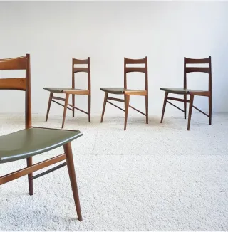 Set de 4 sillas MID CENTURY. Vintage 60s.