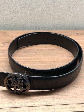 Cintura Guess Nera Fibbia Logo