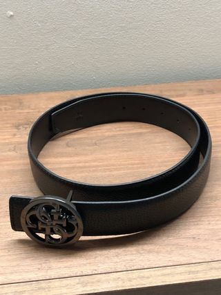 Cintura Guess Nera Fibbia Logo