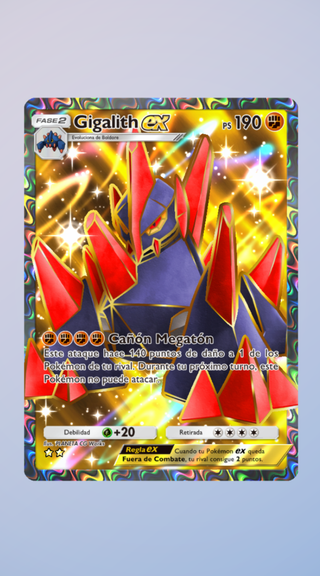 Carta Pokémon Gigalith EX FASE 2