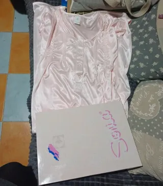 Camisón rosa talla L