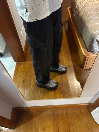 Calças cargo pretas Tamanho-44