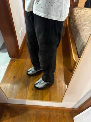 Calças cargo pretas Tamanho-44