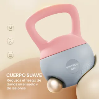 Manico antiscivolo kettlebell russa regolabile da 8 kg di SPORTNOW
