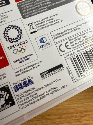 Mario & Sonic Tokyo 2020 Switch