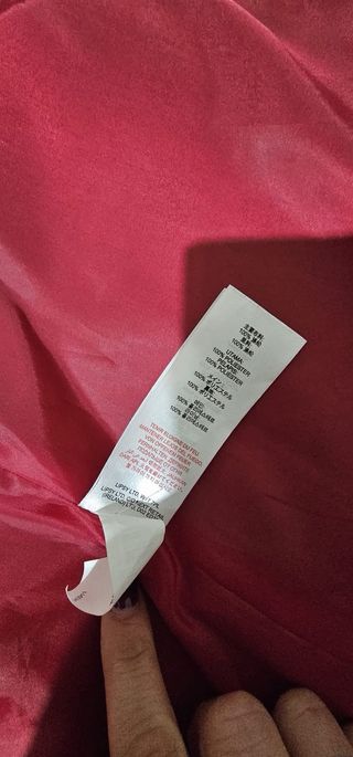 Cappotto lungo rosso taglia M/L