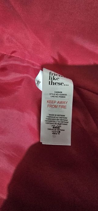 Cappotto lungo rosso taglia M/L