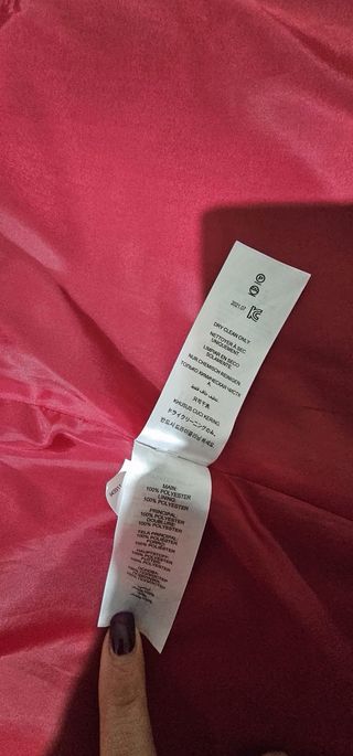 Cappotto lungo rosso taglia M/L