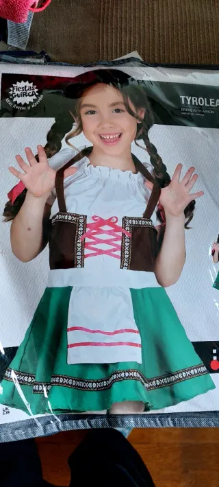Disfraz Tirolesa Niña Talla Única