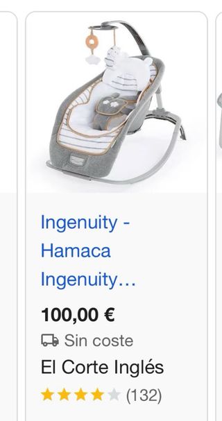 Hamaca bebe Ingenuity 0m-2.5 años