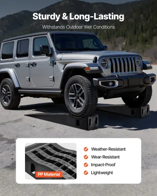 Rampa di Carico per Auto, 2 Pezzi Altezza di Solle