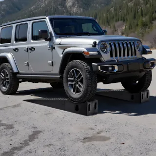 Rampa di Carico per Auto, 2 Pezzi Altezza di Solle