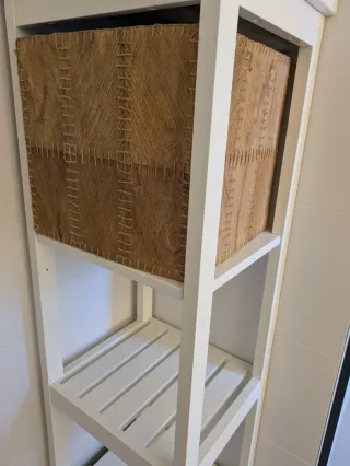 Mueble Estantería Baño Ikea Blanco