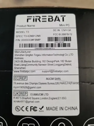 Mini PC Firebat T3