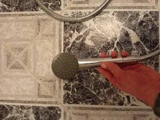 Alcachofa y tubo ducha metal