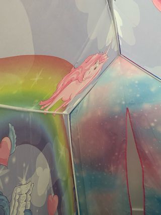 Casita infantil tienda campaña unicornios