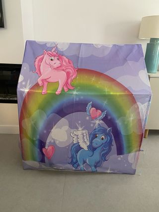 Casita infantil tienda campaña unicornios