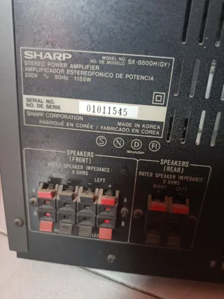 Amplificador Sharp Gris Plata